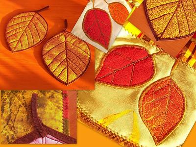 Осенние листья своими руками из ткани - 57 фото