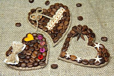 Подарки своими руками ! Картина из кофейных зерен ! Поделки из кофе ! +  Шаблон ! Coffee bean picture - YouTube