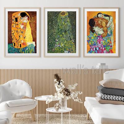 Художественная Картина на холсте с пейзажем Густава Климта  боэргаргаргаргарта, настенные картины, ферма, сад с подсолнухами, плакаты и  принты, домашний декор | AliExpress