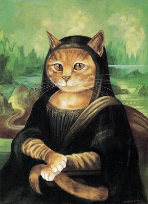 Известные картины, воссозданные с кошками (супер!) (16 фото) | Иллюстрации  кошек, Кошачьи картины, Картины
