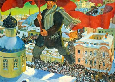 Картина холст масло копия картины Бориса Кустодиева Купец, считающий деньги