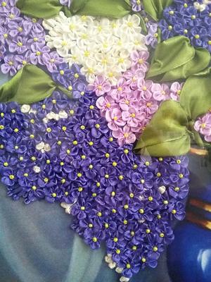 Тулячка Наталья Соловьева вышивает чудесные картины лентами - MySlo.ru