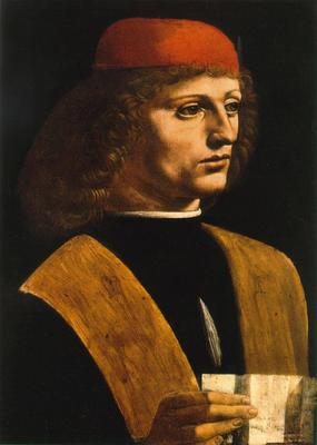 Портрет музыканта», Леонардо да Винчи — описание картины