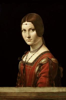 Купить цифровую версию картины: Леонардо да Винчи - Прекрасная ферроньера  (Портрет неизвестной), Париж | Артхив