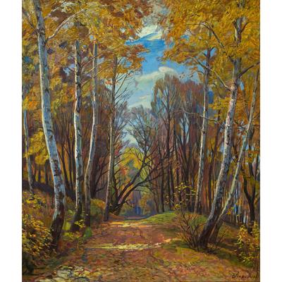Купить картину Осенний лес в Москве от художника Ларионов Василий