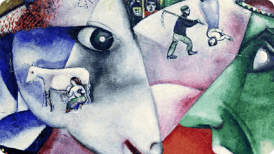 Описание картины Марка Шагала \"Я и деревня\" |