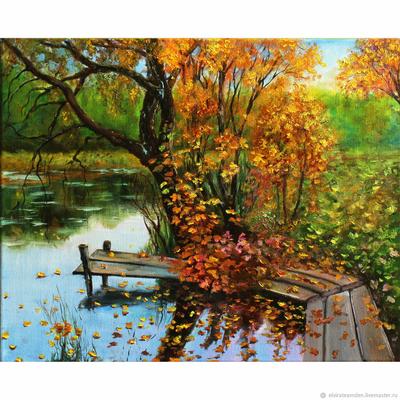 Картина маслом \"Осень\" Каковкин - купить по низкой цене в интернет-магазине  OZON (162055906)
