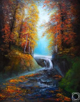 Осень» картина Кораблевой Елены маслом на холсте — купить на ArtNow.ru