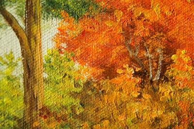 Картины маслом \"Осенние березы\" — В интерьер