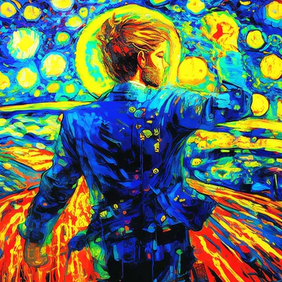 Абстрактная картина Живопись мазками краски № s32445 в ART-holst.com.ua