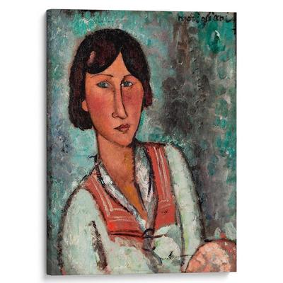 Литография с картины «Женский портрет» А. Модильяни, 1980-е лот по аукциону  украинского искусства