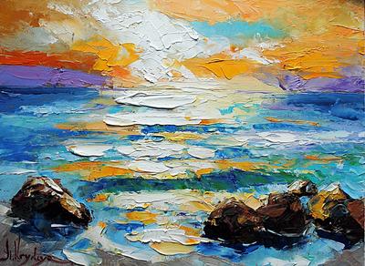 Репродукция картины моря: Капри — Русский художник Айвазовский Иван