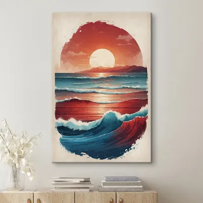 Закат у моря» картина Вейнер Наталии (бумага, акварель) — купить на  ArtNow.ru