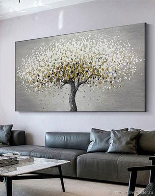 Картина Картина маслом \"Дерево желаний. Сиреневый цвет\" 45x45 AV200802  купить в Москве