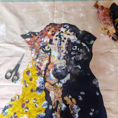 Текстильные картины из ткани, тюля и ниток: рукодельный instagram недели —  BurdaStyle.ru