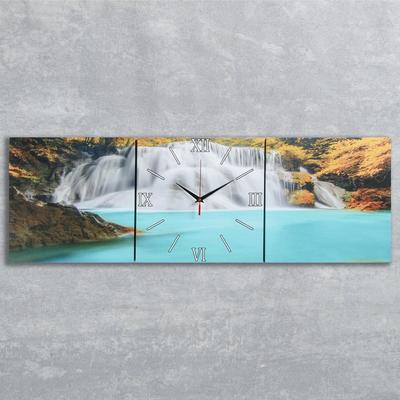 Часы-картина настенные прямоугольные «Лесной водопад», 35 × 105 см купить в  Ижевске — Интернет-магазин декора и интерьера Nice Room 1741402