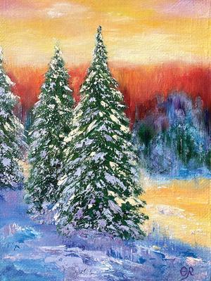 Картина Сказочная зима — Картины для интерьера
