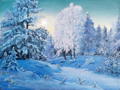 Зимние картины знаменитых художников (100 картин) - Культурное наследие |  Бэйбики - 36609