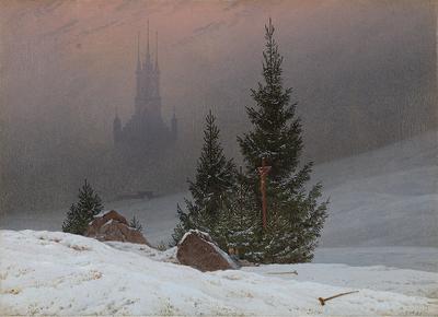 Картина Зима в деревне, художник Евгений Лоскутов