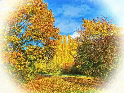 Картина по номерам - Осенний пейзаж ©Сергей Лобач (KHO2879)