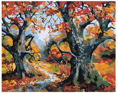 Картина на холсте Краски осени в лесу, 50х35 см - Купить картину на полотне  недорого Украина, цена, отзывы, фото