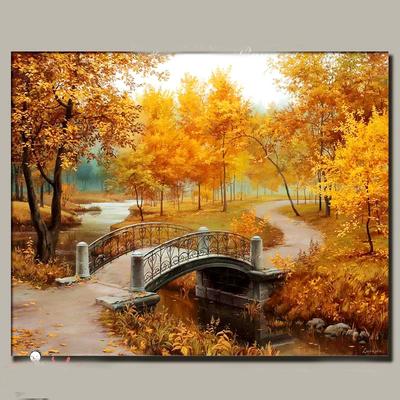 Осенний парк», Юлий Клевер — описание картины