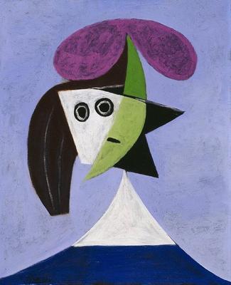 Пабло Пикассо - Жаклин с цветами, 1954, 81×100 см: Описание произведения |  Артхив