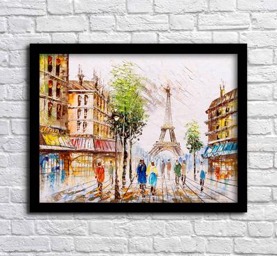 Картина Площадь в Париже — В интерьер