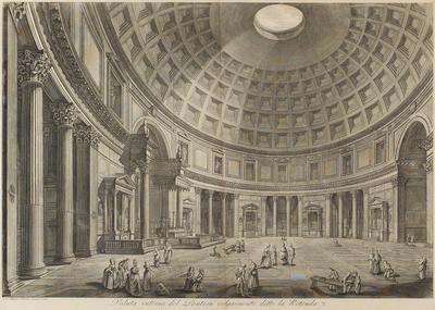 Пиранези (Piranesi) Франческо (1758/59-1810) «Внутренний вид Пантеона». ...  | Аукционы | Аукционный дом «Литфонд»