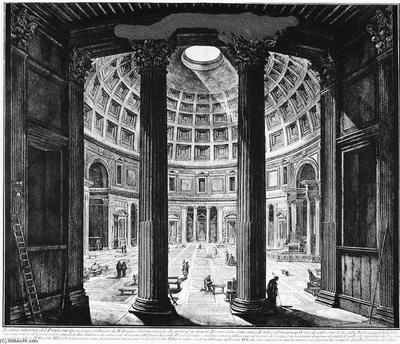 Картина Пиранези Джованни «Руины амфитеатра Домициана», артикул poster_73226