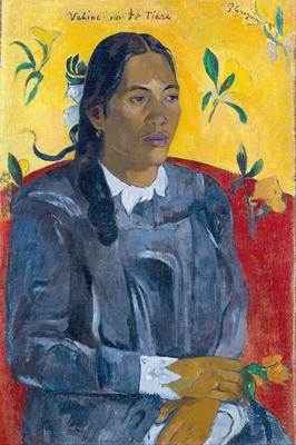 Картина Гоген Поль - Женщина, держащая плод
