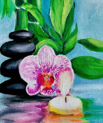 Картина на холсте Цветы Природа Уют Релакс 2-4 70х100 см - купить по низкой  цене в интернет-магазине OZON (1183999728)