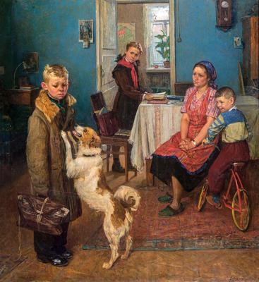 Buy digital version: Merchant's wife at tea by Boris Kustodiev, Saint  Petersburg | Arthive