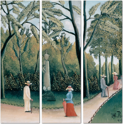 Анри Руссо - Прогулка в лесу, 1890, 60×70 см: Описание произведения | Артхив