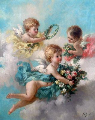 Ангелы | Angel art, Painting, Angel pictures