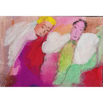 Картина \"Мой светлый ангел\" Картина с ангелом, ангелочек купить в  интернет-магазине Ярмарка Мастеров по цене 3500 ₽ – TAPGCBY | Картины,  Самара - доставка по России