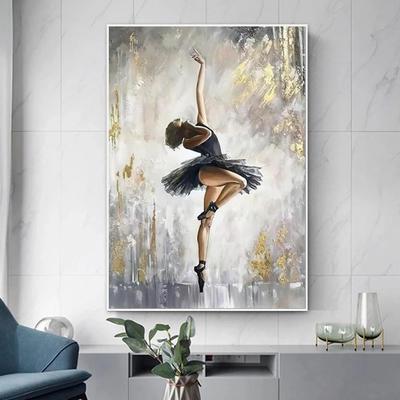 Элегантная фигура балерины, художественная картина на холсте, современные  настенные художественные постеры, принты, настенные панно для гостиной,  домашний декор Cuadros – лучшие товары в онлайн-магазине Джум Гик