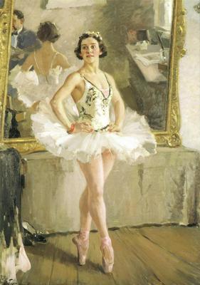 Портрет балерины О. В. Лепешинской - А. М. Герасимов, 1939