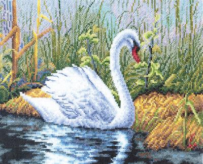 Картина в раме Simaland \"Лебеди в туманном пруду\" 65x105 см по цене 1609  ₽/шт. купить в Сургуте в интернет-магазине Леруа Мерлен