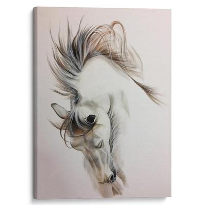 Две лошади | Купить картину из янтаря с лошадьми — UKRYANTAR