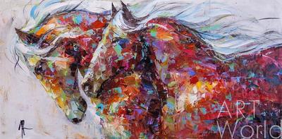 Постоим немного в облаках. Картина из серии работ \"Лошади\" (ID#177303046),  цена: 490 руб., купить на Deal.by