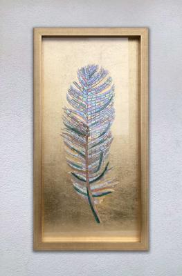 Интерьерная картина Дерево, с золотой поталью | Картины, Абстрактное,  Расписанные холсты