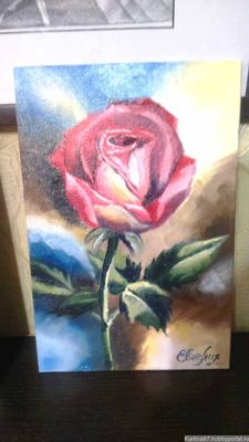 Картина \"Роза\" – купить в интернет-магазине HobbyPortal.ru с доставкой