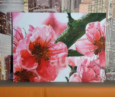 Картина маслом - Сакура | живопись на холсте современного художника купить  в Санкт-Петербурге