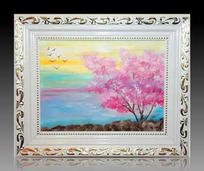 Сакура» картина Муртазина Ильгиза маслом на холсте — купить на ArtNow.ru