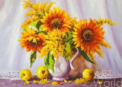 Красивые картины маслом цветы | Интернет-магазин картин ArtWorld.ru