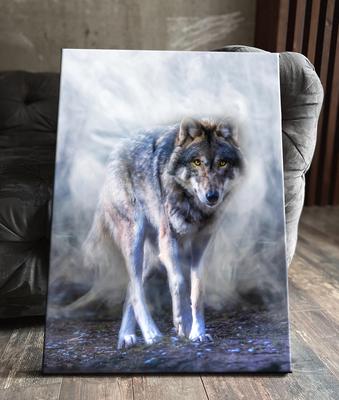 Картина маслом «Волки» - художник Литвинова Олеся 001321