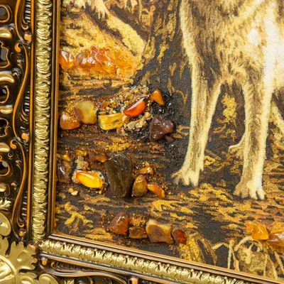 Картина по номерам \"Волки и волчата\"