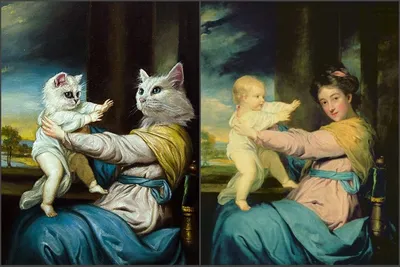 Откуда срисовал кошачьи портреты Никас Сафронов | Живопись во всех деталях  | Дзен