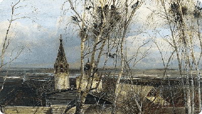 Алексей Кондратьевич Саврасов - Радуга, 1875, 57×44 см: Описание  произведения | Артхив